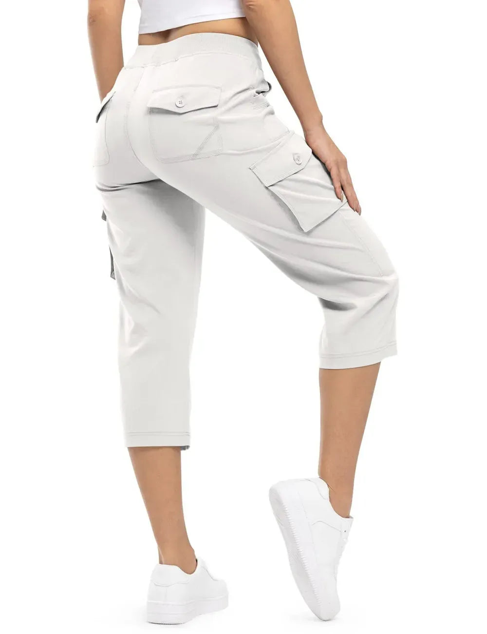 š„Last day promotionš„Women's Cargo Capris Lightweight Hiking Pants Shorts Cropped Cotton