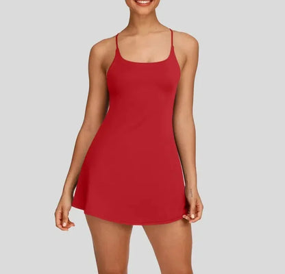 🔥Flash Sale⚡Women's Softly Zero Plush Backless Active Dress-Easy Peezy